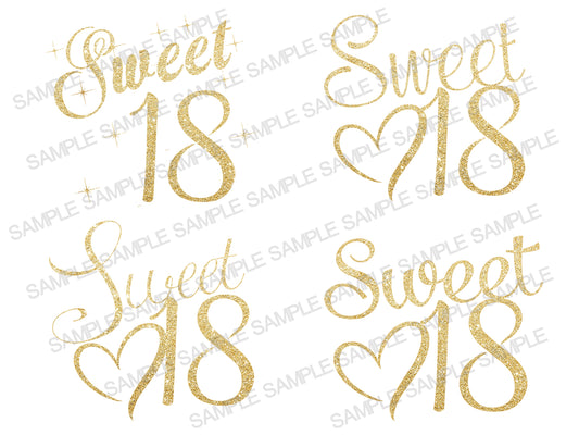 Sweet 18 PNG File