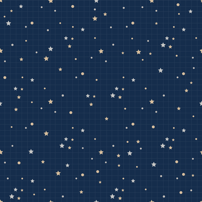 Sweet Dreams Fox Digital Paper Bundle, Watercolor Moon & Stars Seamless Pattern, Nursery Fabric Design