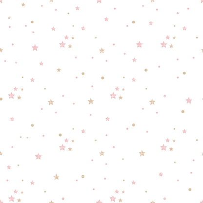 Sweet Dreams Fox Digital Paper Bundle, Watercolor Moon & Stars Seamless Pattern, Nursery Fabric Design