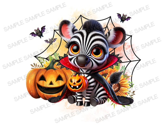 Halloween baby Zebra Png