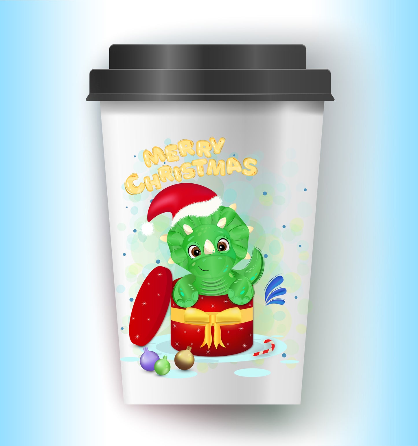 Christmas Dinasaur PNG, Baby Christmas Dinasaur Iron On Transfer