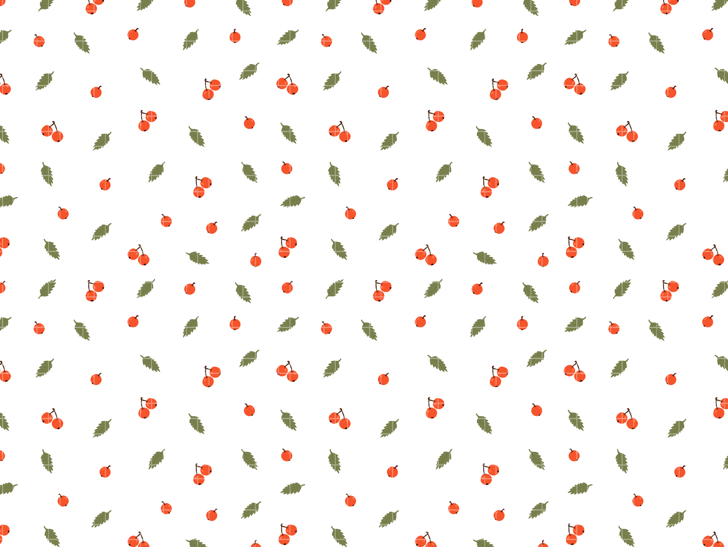 Seamless pattern with red autumn Seamless pattern with red autumn berries and green leaves on dark and light backgrounds for fall wrapping paper.