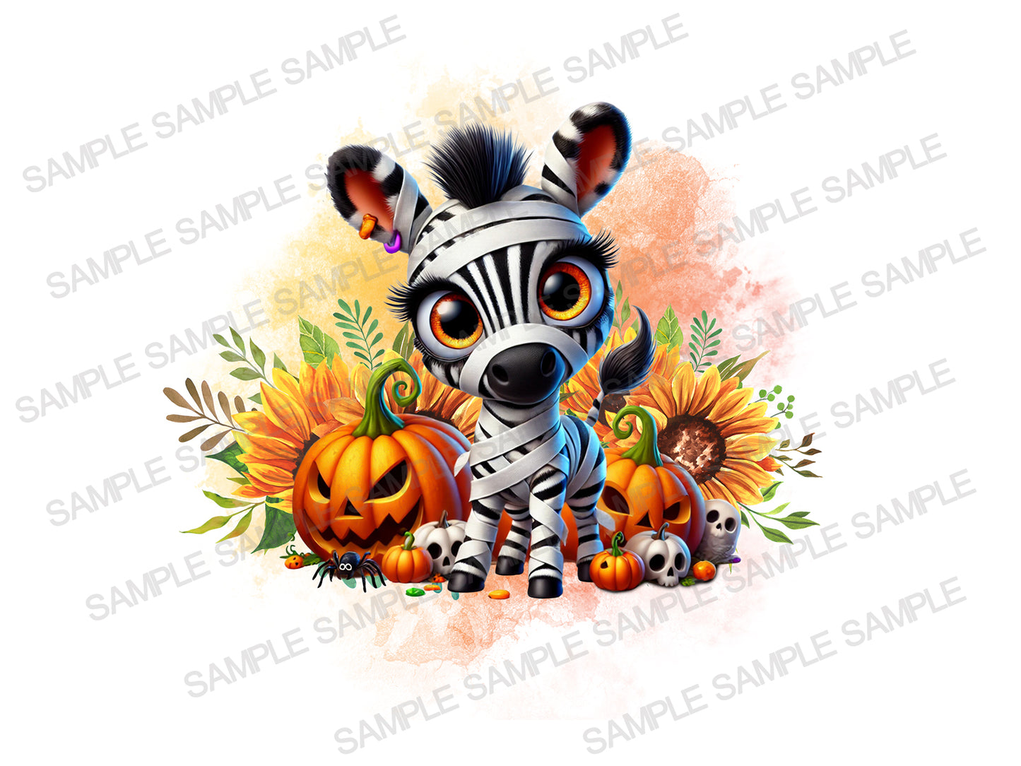 Halloween baby Zebra Png