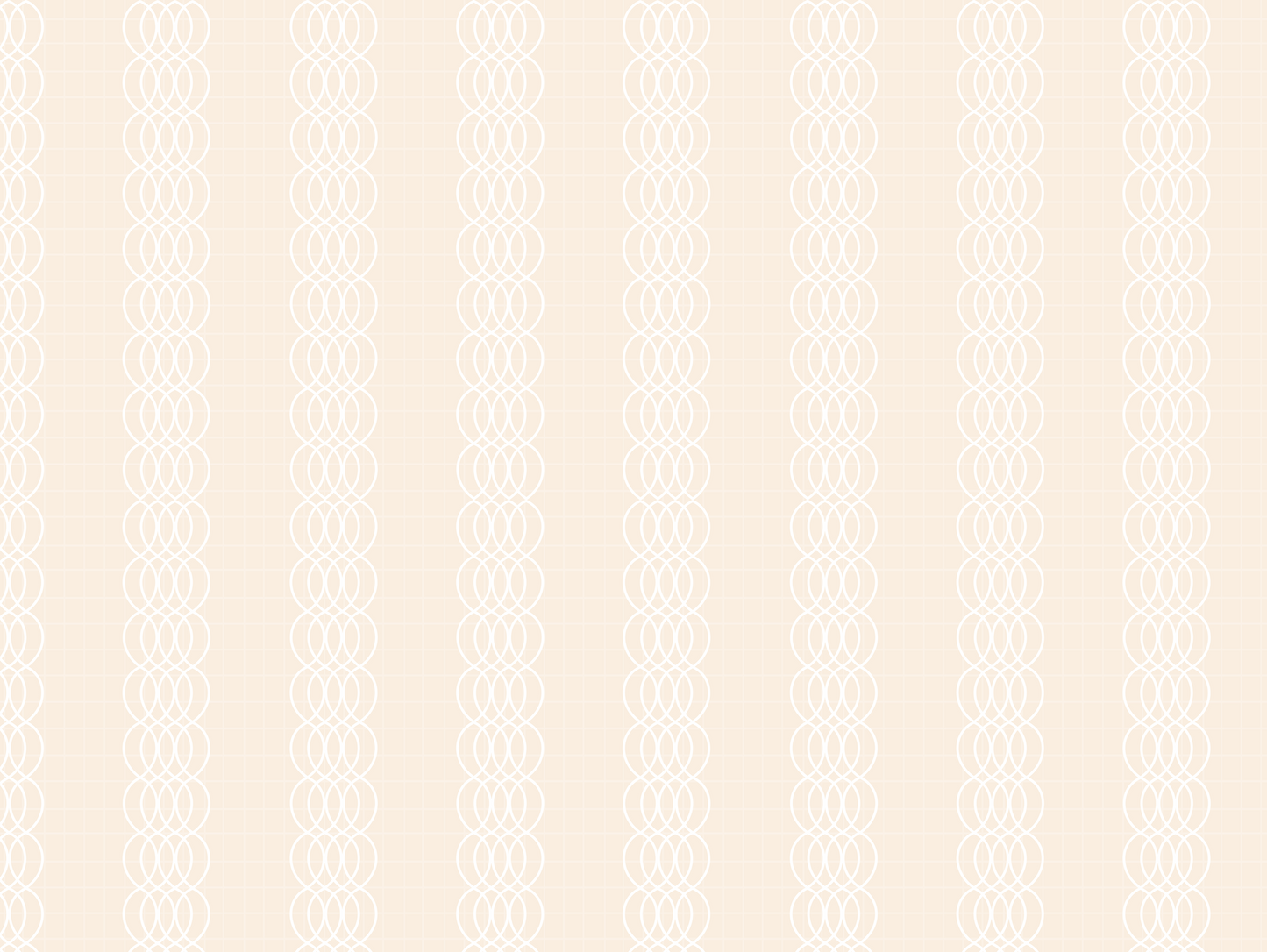 Warm cream interlocking rings seamless printable background.
