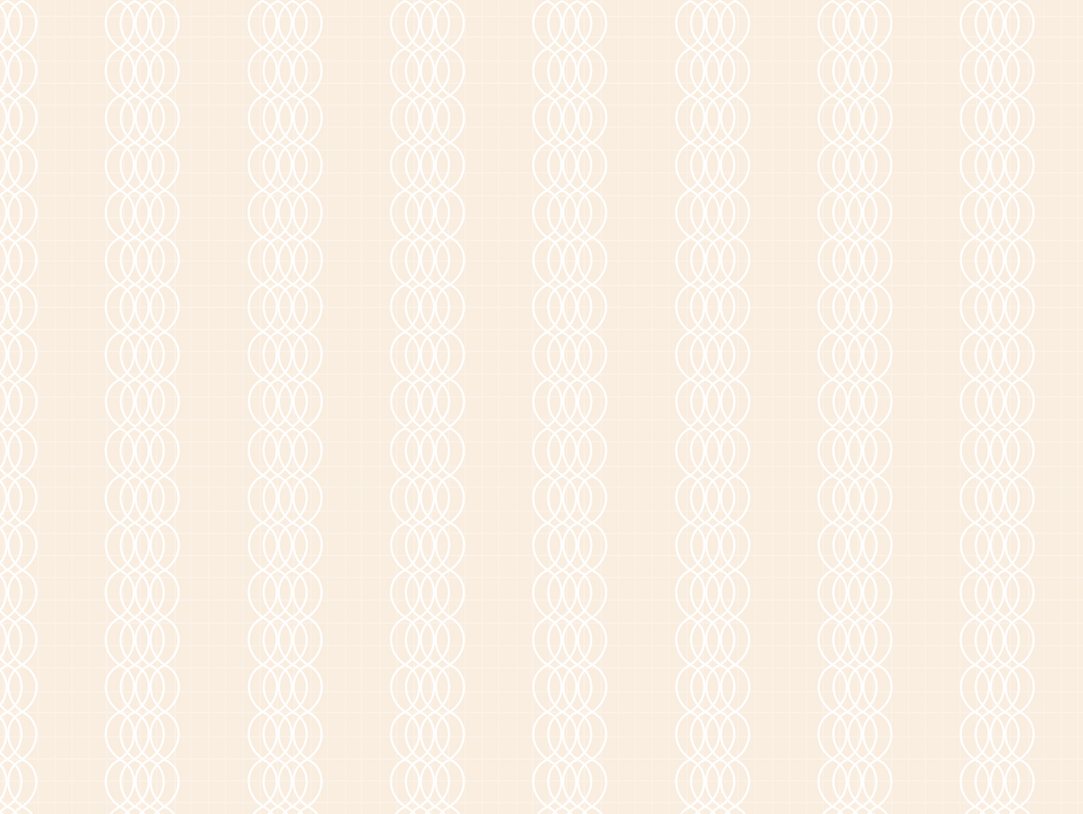 Warm cream interlocking rings seamless printable background.
