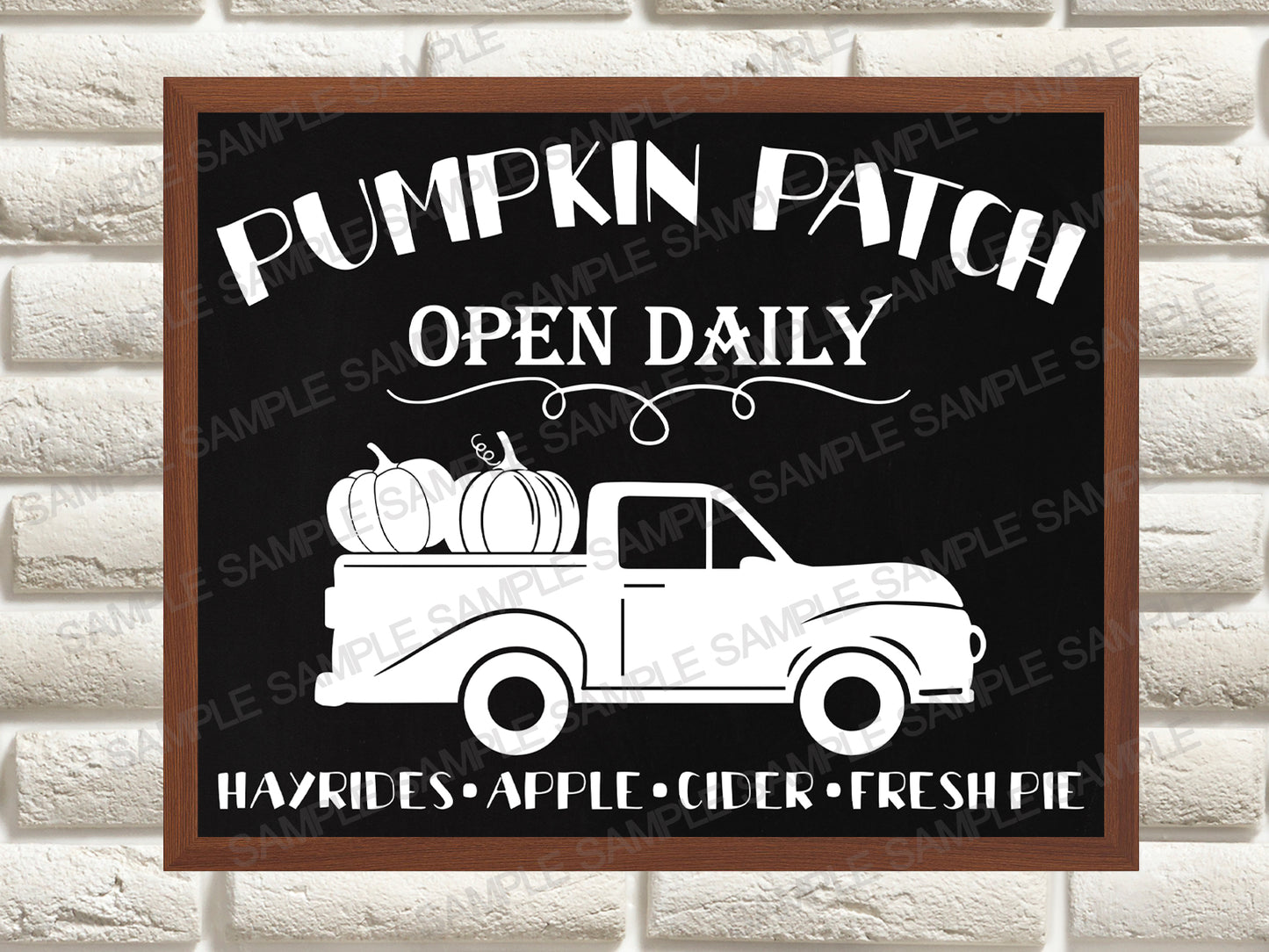 Pumpkin Patch SVG File,  Truck Svg File