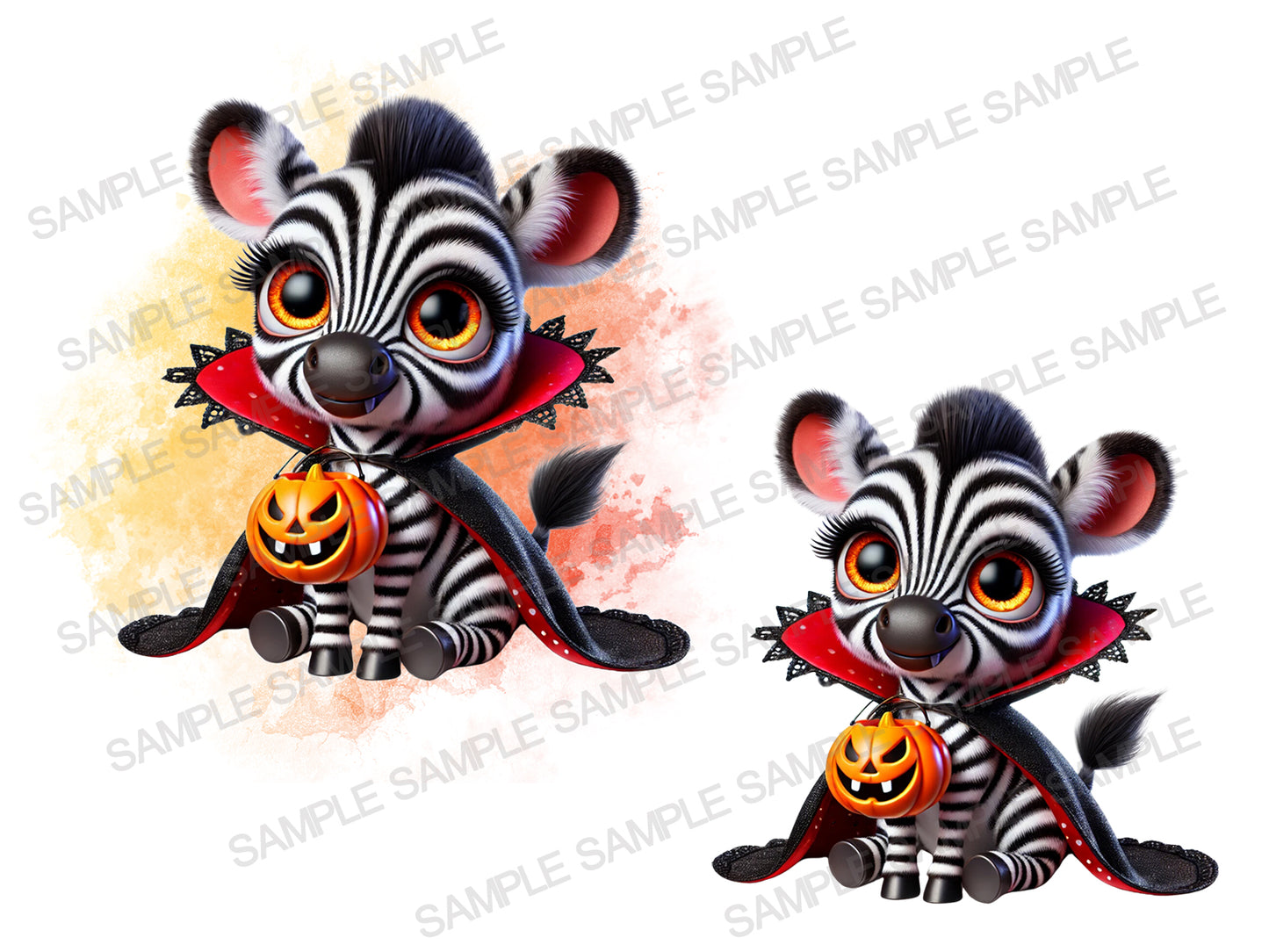 Halloween baby Zebra Png
