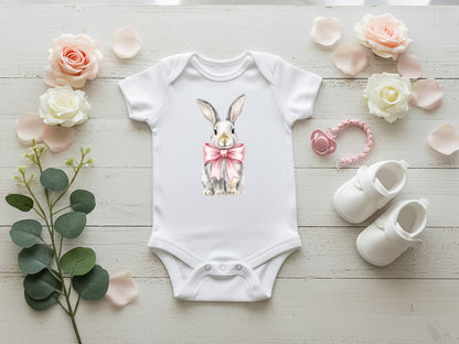 Watercolor Easter Bunny Clipart • Cute Rabbit PNG Set