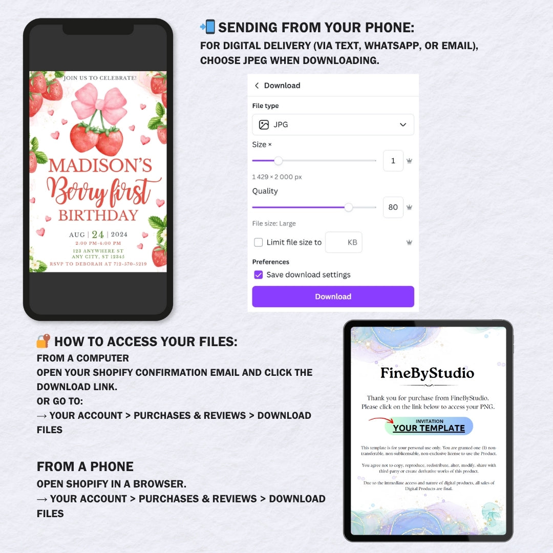 Berry First Invitation