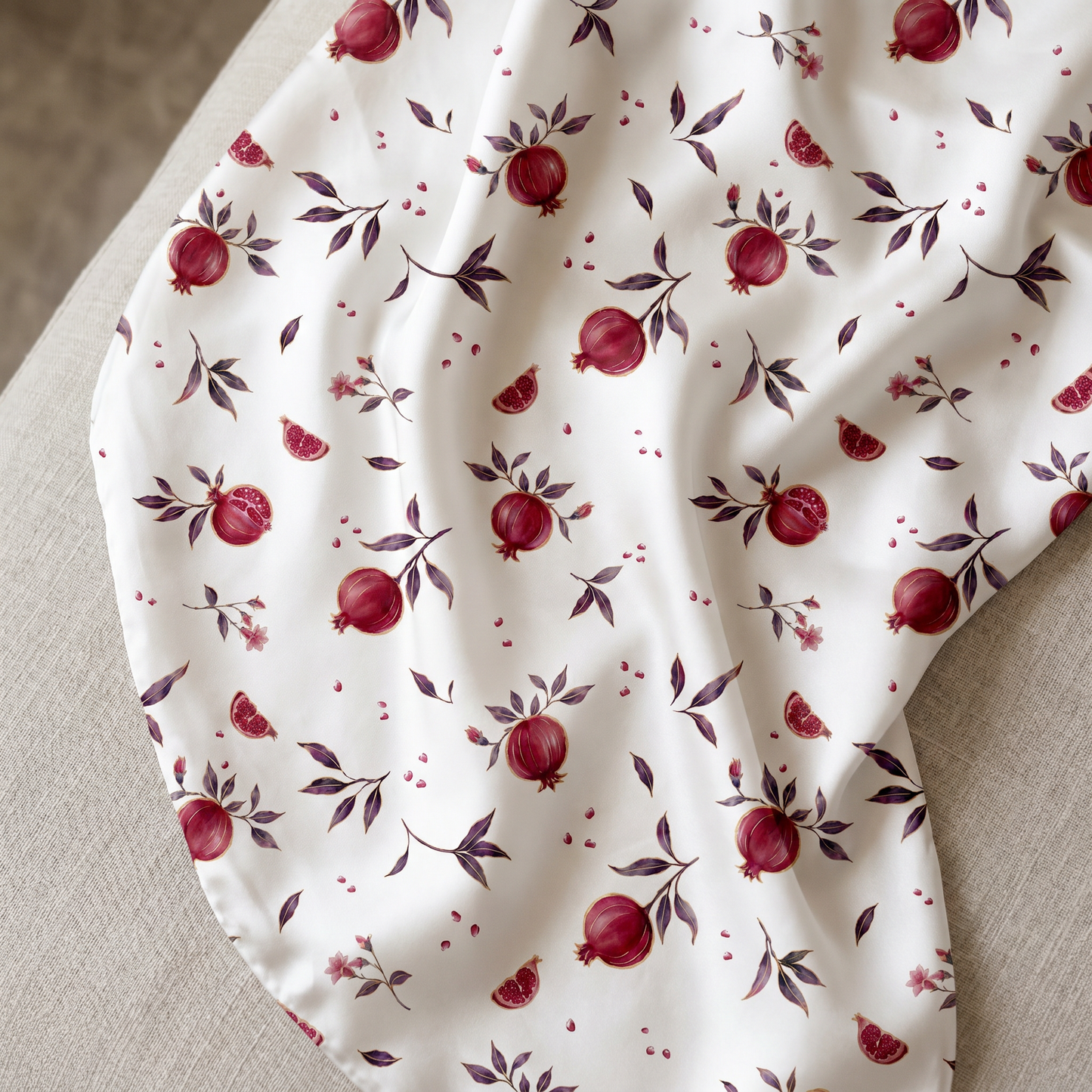 Elegant Watercolor Pomegranate Botanical Wrapping Paper