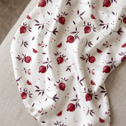 Elegant Watercolor Pomegranate Botanical Wrapping Paper