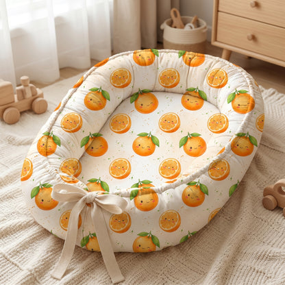Kawaii Orange Seamless Pattern, Cute Citrus Digital Paper, JPG Download