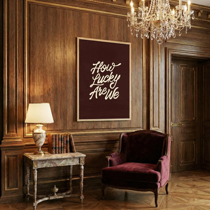 Moody dark neutral digital download print leaning against a wall in a modern aesthetic living room