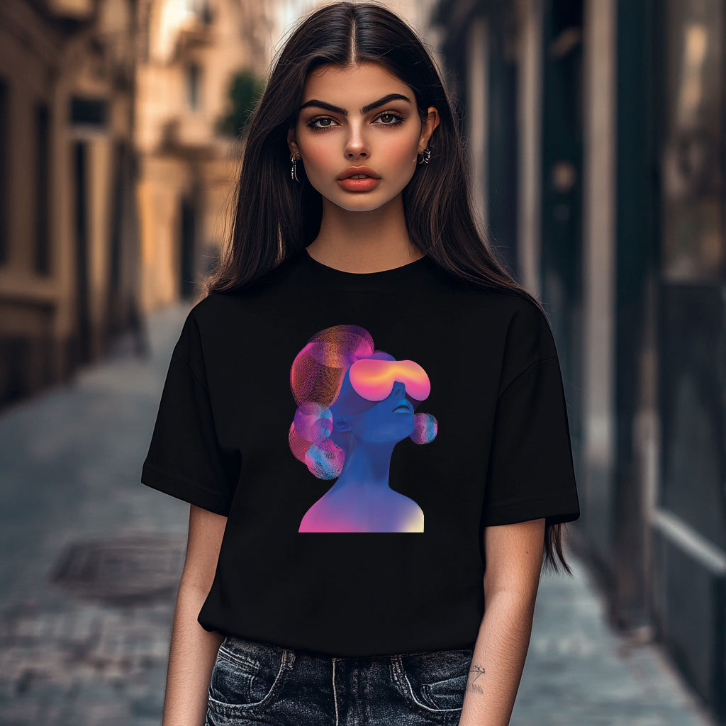 A minimalist and psychedelic illustration